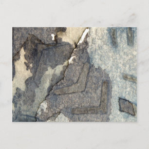 Carte Postale aquarelle arrière - plan gris-bleu 2