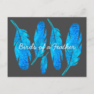 Carte Postale Aquarelle bleu