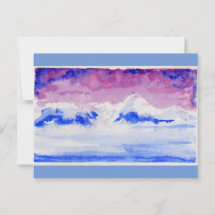 Carte Postale Aquarelle Bridger Mountains