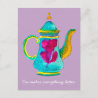Aquarelle couleur turque teapot