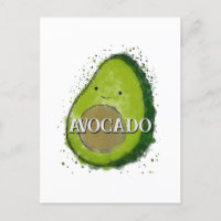 Aquarelle Cute Avocado