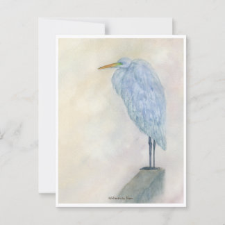 Carte Postale Aquarelle d'aigle bleu