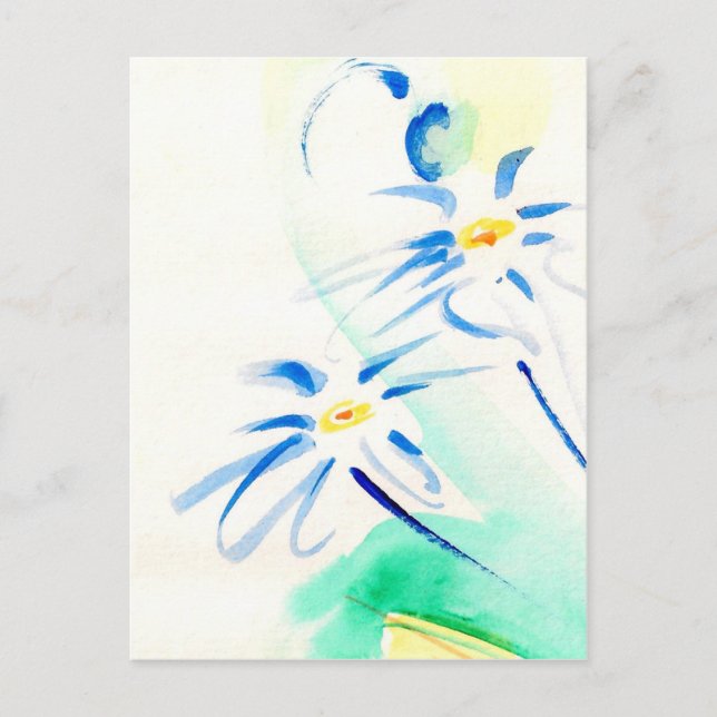 Carte postale Aquarelle Daisies (Devant)