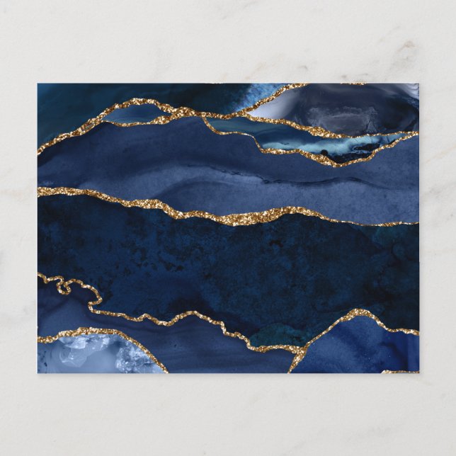 Carte Postale Aquarelle d'aquarelle marine Abstraite (Devant)