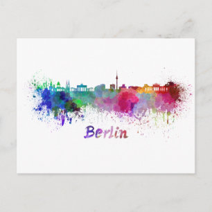 Carte Postale Aquarelle de Berlin