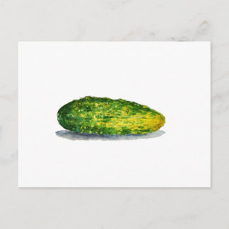 Carte Postale Aquarelle de concombre