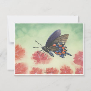 Carte Postale Aquarelle de papillon