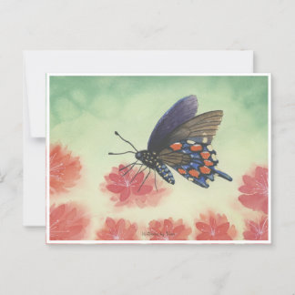 Carte Postale Aquarelle de papillon