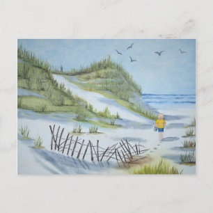 Carte Postale Aquarelle de plage