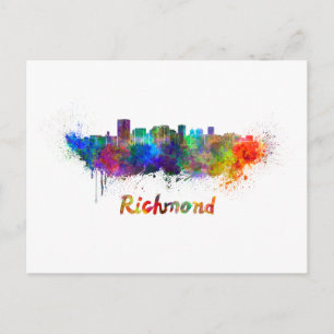 Carte Postale Aquarelle de Richmond