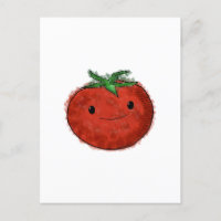 Aquarelle de tomate mignonne