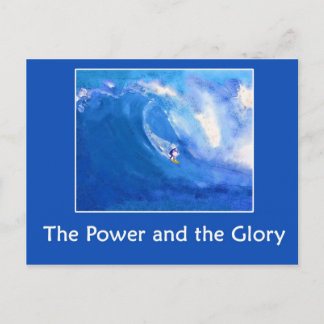 Carte Postale Aquarelle du surf