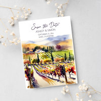 Aquarelle du vignoble Napa Valley enregistrer la d