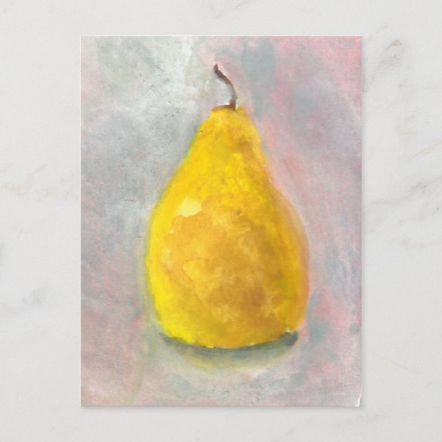 Carte Postale Aquarelle Golden Pear Still Life (Devant)