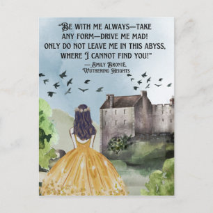 Carte Postale Aquarelle Hauteur de veille Emily Bronte