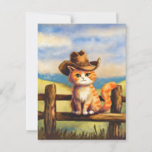 Aquarelle Peint Chat Papa