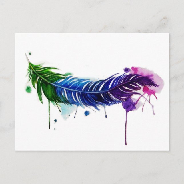 Carte Postale Aquarelle Peinte (Devant)