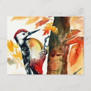 Carte postale aquarelle Pic vert