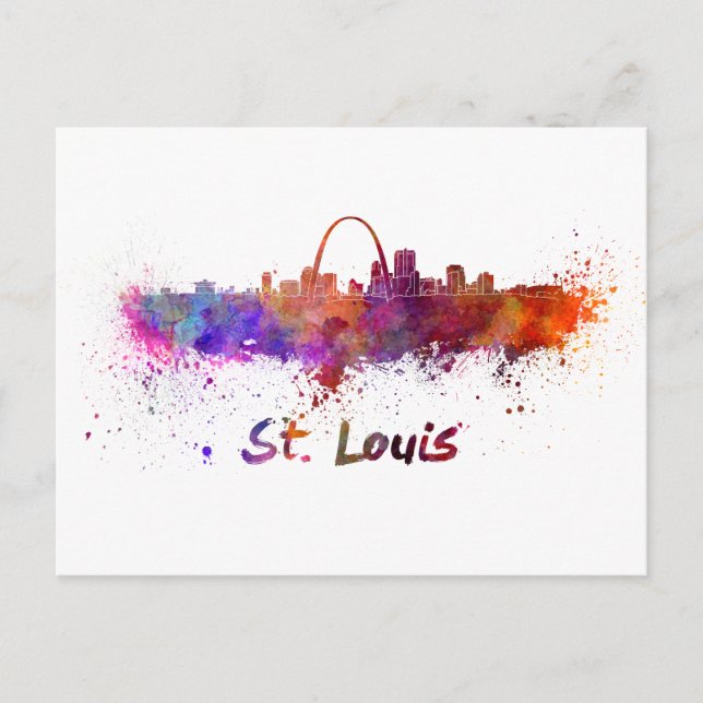 Carte Postale Aquarelle Saint-Louis (Devant)