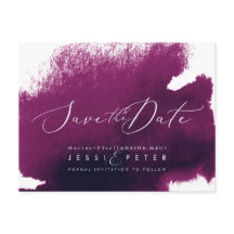 Aquarelle Sangria Enregistrer la date