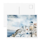 Aquarelle Santorin Grèce