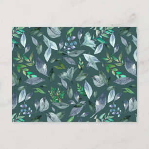 Carte Postale Aquarelle tombée feuilles 5