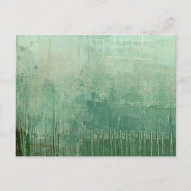 Carte Postale Aquarelle verte contemporaine (Devant)