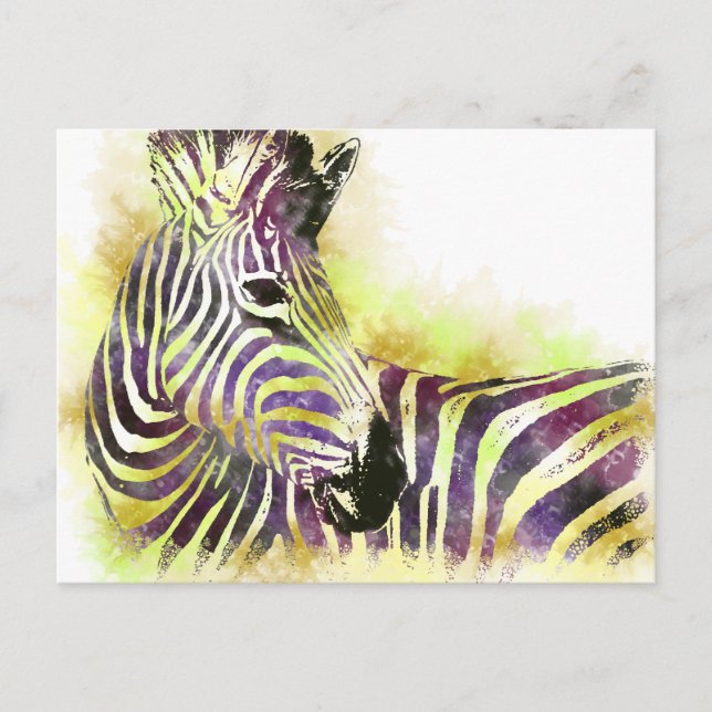 Carte Postale Aquarelle Zeba (Devant)