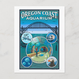 Carte Postale Aquarium de la côte de l'Oregon