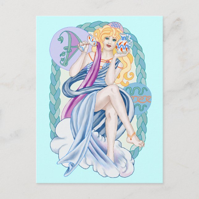 Carte Postale Aquarius celtique (Devant)