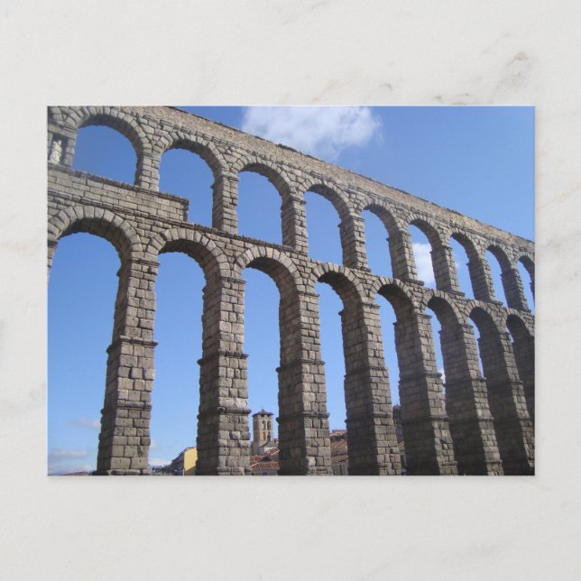Carte Postale Aqueduc de Ségovie, Espagne (Devant)