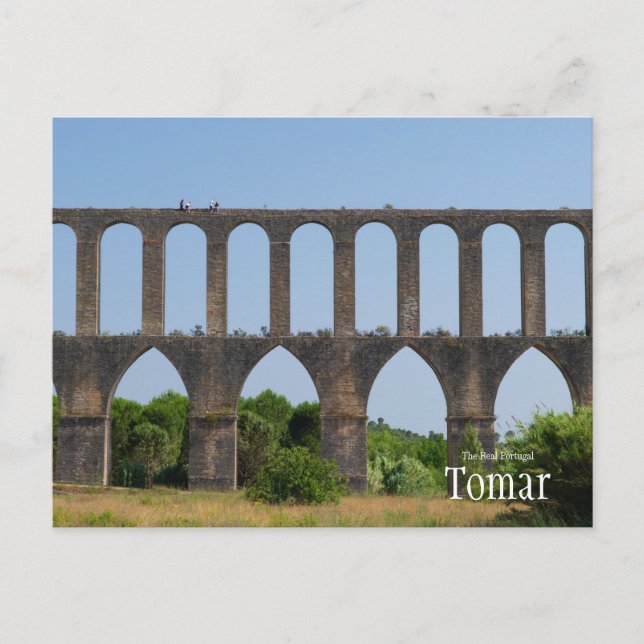 Carte Postale Aqueduc Trek Tomar Portugal (Devant)