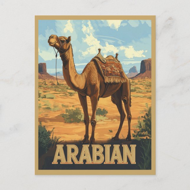 Carte Postale Arabian Desert Adventure - Camel (Devant)