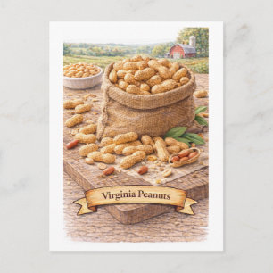 Carte Postale Arachides de Virginie (Série de l'alimentation amé