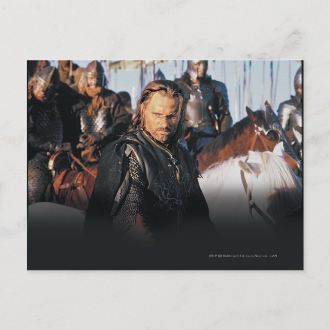 Carte Postale Aragorn à cheval (Devant)