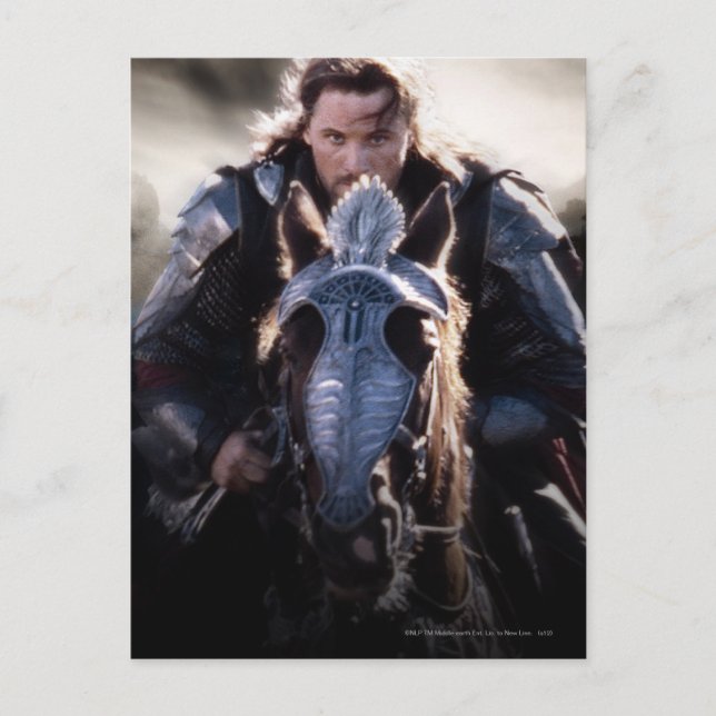 Carte Postale Aragorn équitation (Devant)