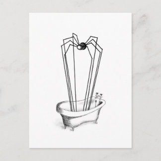 Carte Postale Araignée dans le bain