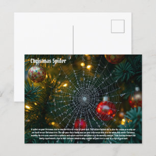 Carte Postale Araignée de Noël