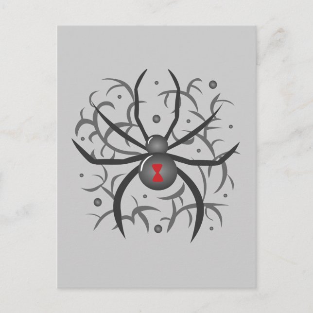 Carte Postale Araignée noire (Devant)