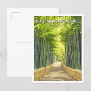 Carte Postale Arashiyama Bamboo Grove Japon Voyage