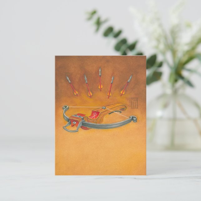 Carte Postale Arbalète de confiance (Debout devant)