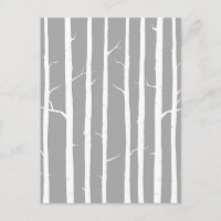 Arbre à bouleau gris et blanc