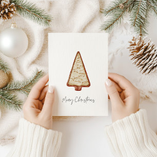 Carte Postale Arbre à cookies de Noël
