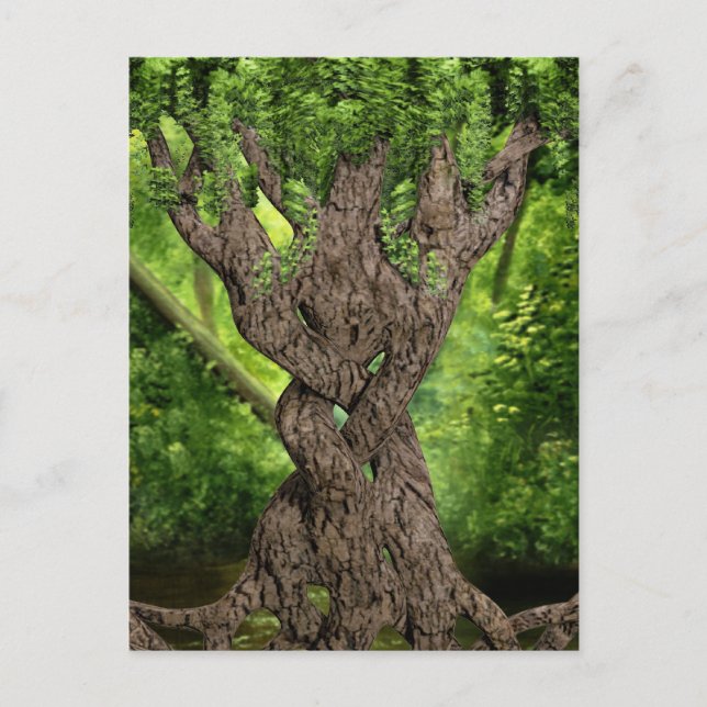 Carte Postale Arbre à noeuds celtique (Devant)