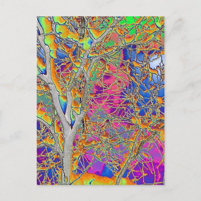 Carte Postale Arbre Abstrait (Devant)