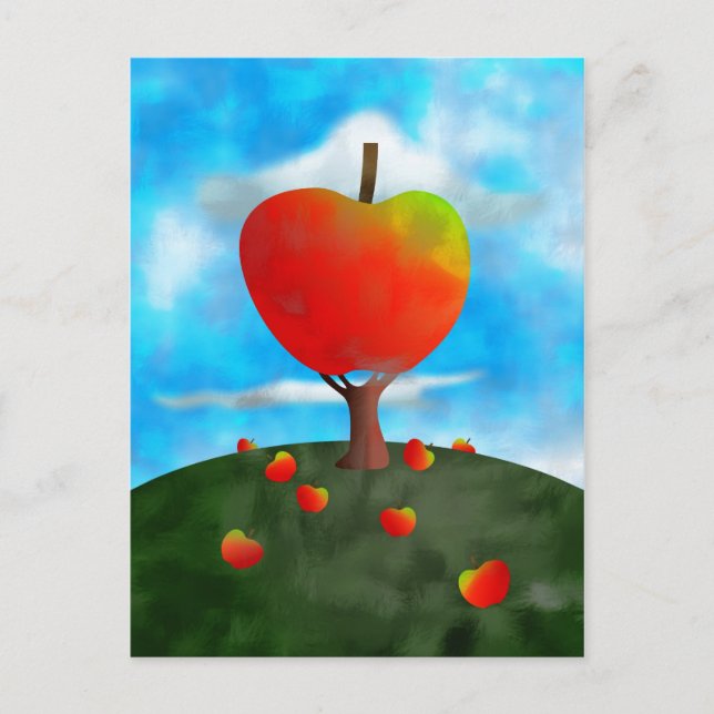 Carte Postale Arbre Apple (Devant)
