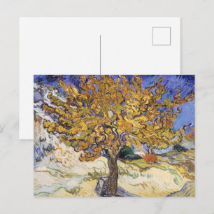 Carte Postale Arbre aux mûres de Van Gogh Tourbillon jaune