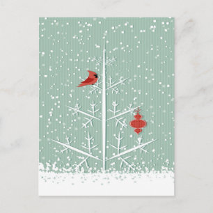 Carte postale Arbre blanc