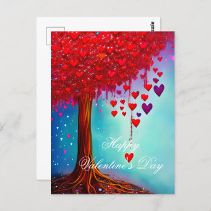 Carte Postale Arbre céleste valentin