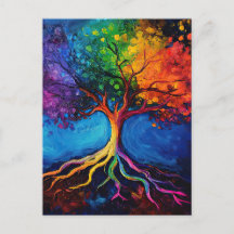 Arbre coloré de la vie Racines Connaissance Sagess